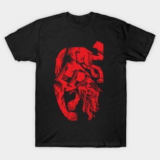 Hound Glyph - Red - T-Shirt